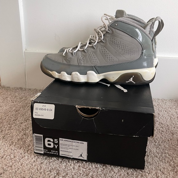 Jordan 9 cool grey 2012 GS - Picture 5 of 7